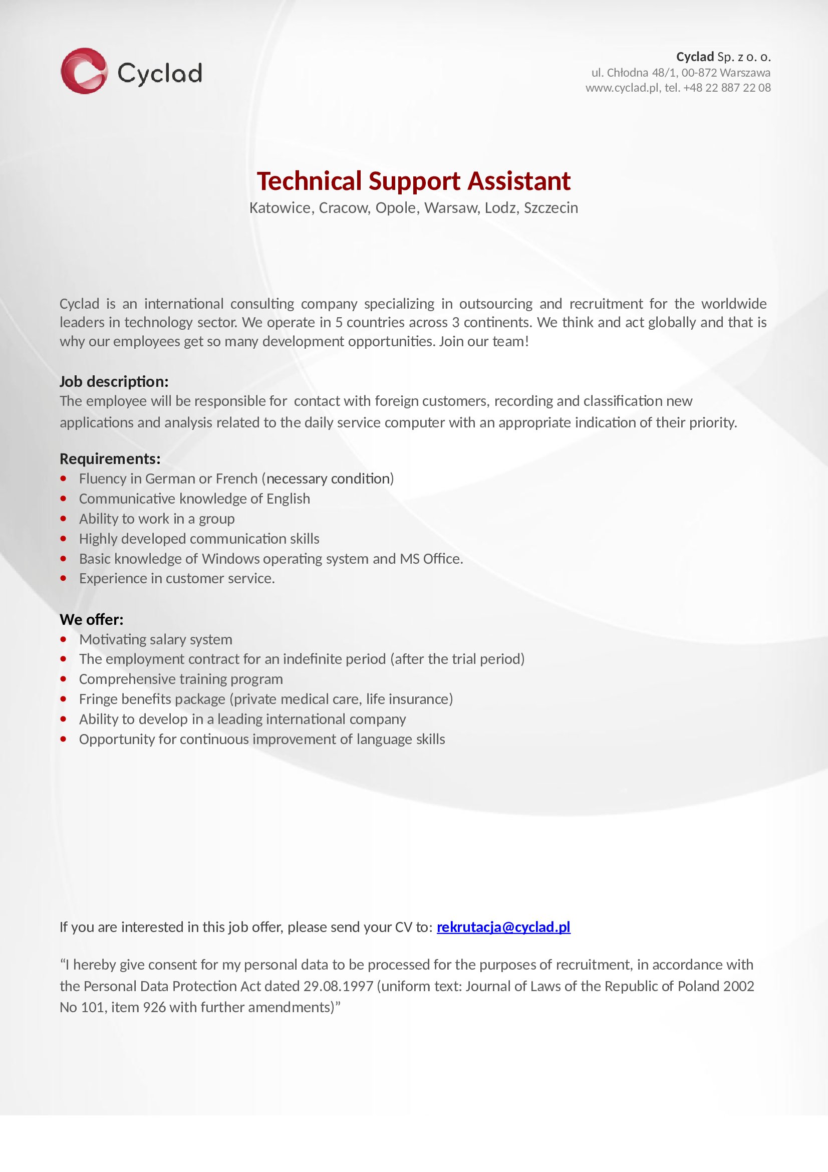 CYCLAD_Technical_support_assistant